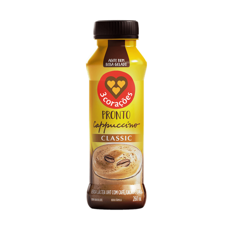 Bebida 3C Cappuccino Pronto Classic 260ml