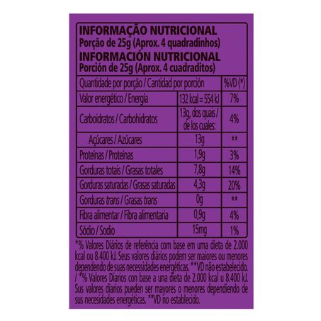 CHOCOLATE GAROTO TALENTO AMEND/PASS 85G 360-2