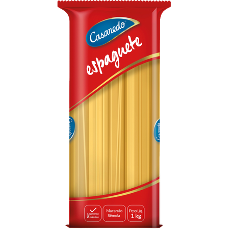 Massa casaredo semola espaguete 1kg