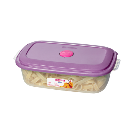 Pote Plástico Retangular Vácuo Sanremo 1,1L