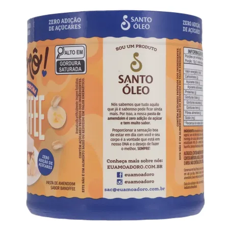 Pasta amendoim santo oleo banoffee 500g 360-8