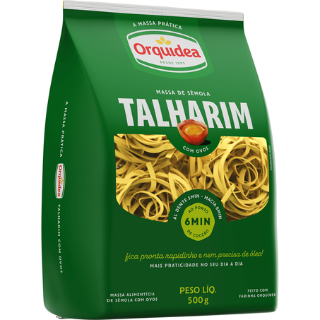 MASSA COM OVOS ORQUIDEA NINHO TALHARIM 500G
