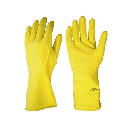 Luva facai latex p/limpeza/jardinagem m