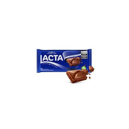 Tablete de Chocolate Ao Leite Lacta Pacote 80gr