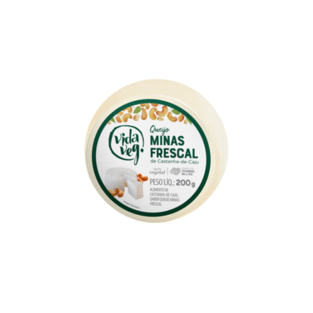 QUEIJO VEGETAL VIDA VEG 200G FRESCAL COM CASTANHA DE CAJU
