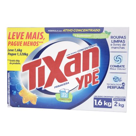 LAVA ROUPAS TIXAN YPE PRIMAVERA GRÁTIS 80G 1,6KG  360-1
