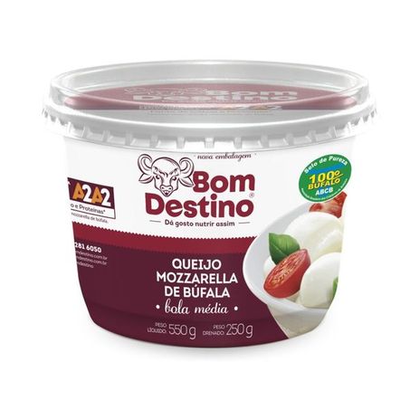 Queijo mussarela de bufala bola media bo