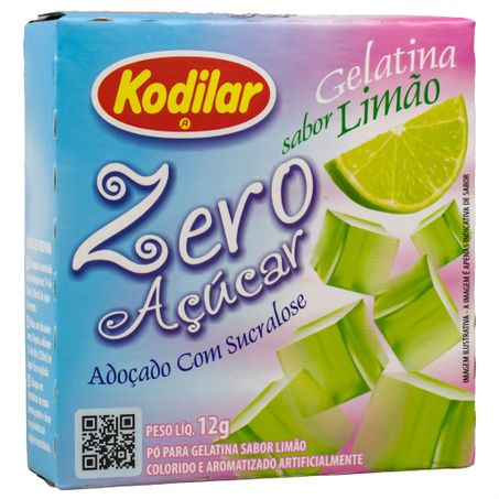 GELATINA SABOR LIMÃO ZERO AÇÚCAR 12G