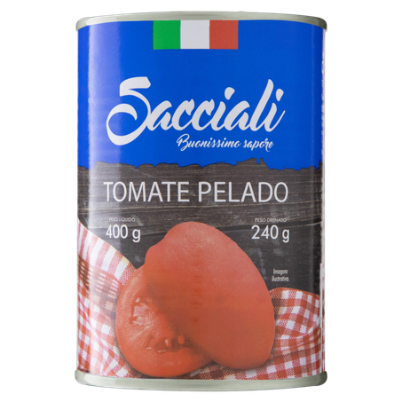 Tomate Pelado Sacciali Inteiro 400g