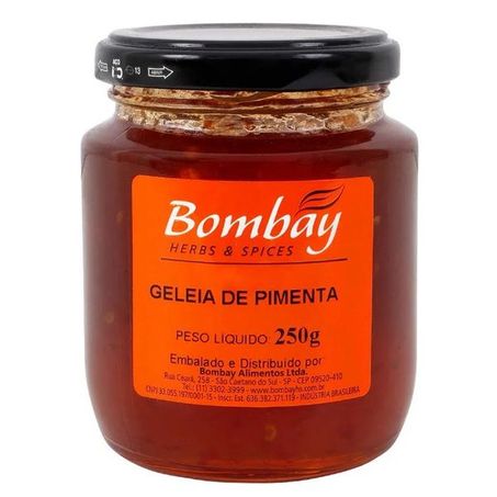 Geleia de pimenta vermelha bombay 250g