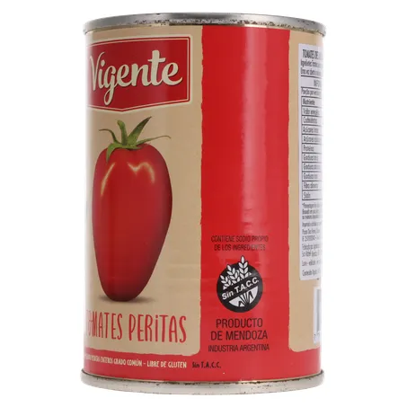 TOMATE PELADO IMPORTADO DA ARGENTINA VIGENTE LATA 230G 360-4