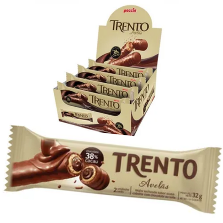 Chocolate barrinha trento 32g avela (unidade)