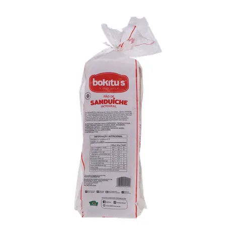 Pão bokitus sanduiche integral 400g 360-2