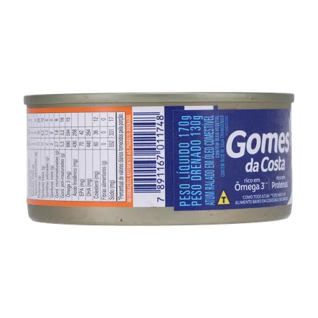 Atum Ralado Gomes da Costa 170g - Óleo - Lata 360-3