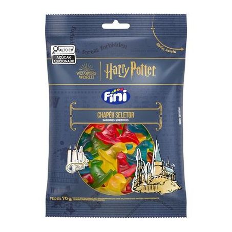 Bala gel fini harry potter chapéu seletor 70g