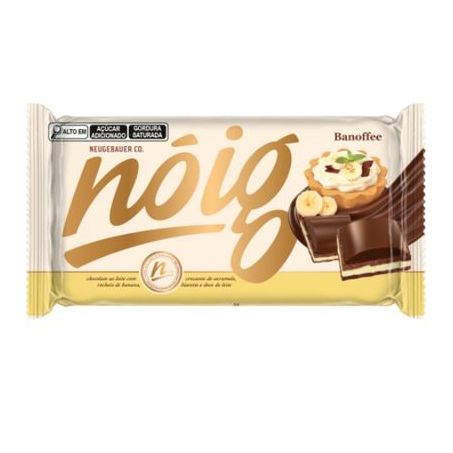 Chocolate ao Leite Recheio Banoffee Nóig Pacote 70g