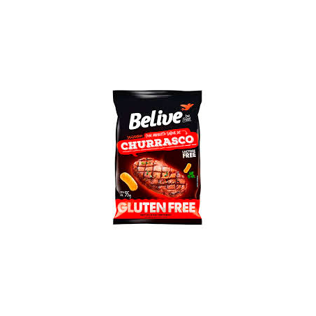 Salgadinho de Arroz Belive Churrasco Pacote Restritivo Zero Lactose 35G