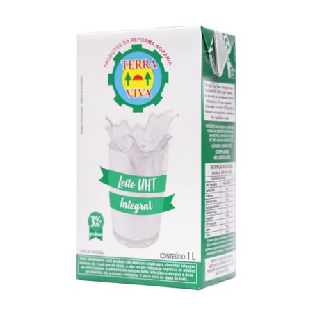 Leite UHT Integral Terra Viva Caixa 1lt 360-5