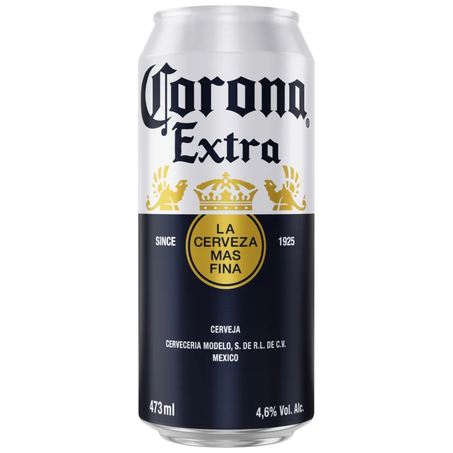 Cerveja corona extra 473ml latao un