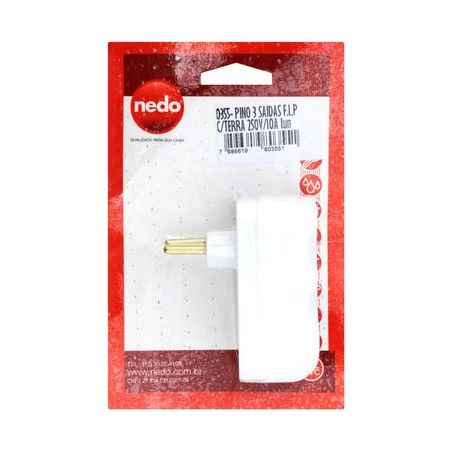 Pino 3 Saídas Nedo Ref 355 Perlex Embalagemidade 1UN