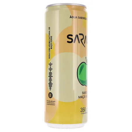 ÁGUA SABORIZADA COM GÁS SARANDI MAÇA VERDE LATA 350ML 360-30