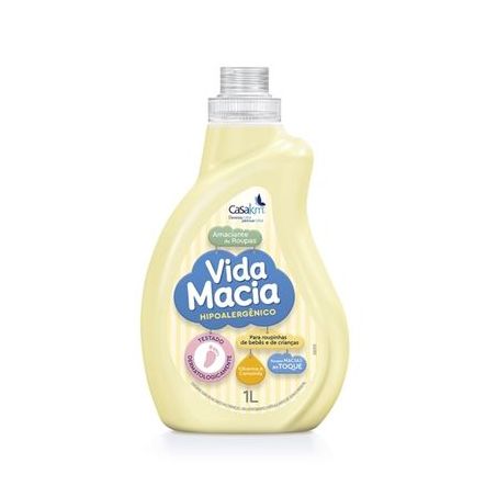 Amaciante vida macia 1l para bebes glicerina e camomila