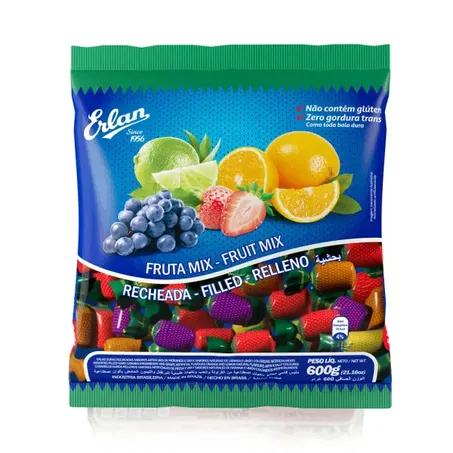 Bala Erlan Recheada Fruta Mix 500g