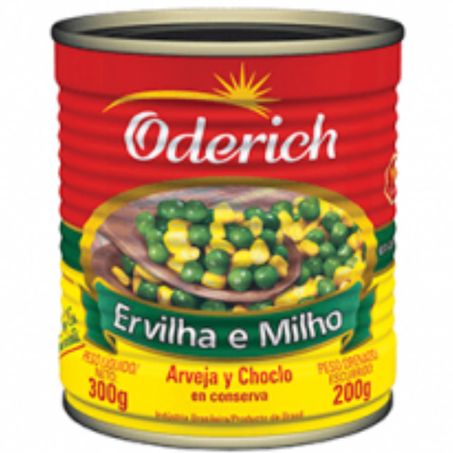 Ervilha e milho 200g lata oderich
