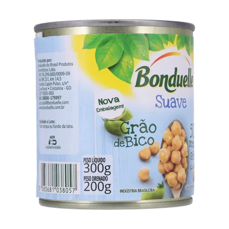 Grao de bico bonduelle suave lt200g 360-31