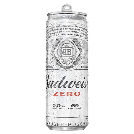 Cerveja Budweiser 350ml - Zero Álcool - Lata