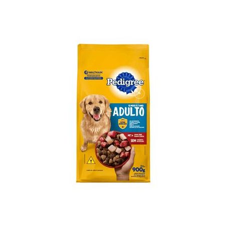 RACAO CAES PEDIGREE ADULTO CARNE/FRANGO 900G