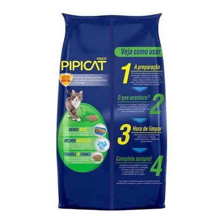 Areia Higiênica Pipicat Classic para Gatos 4Kg  360-1