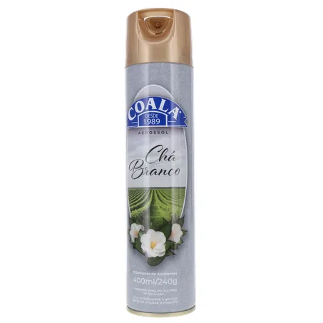 Odorizador Aerossol Coala Cha Branco 400ml 360-1
