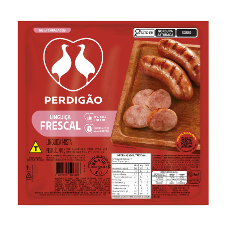 Linguica Mista Perdigao 700g Frescal Congelada