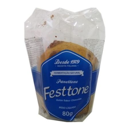 Panettone Festtone Chocolate Caixa 80gr