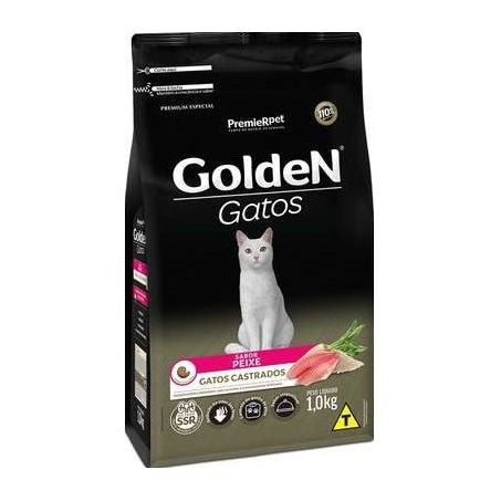 Ração Golden Para Gatos Castrados Sabor Peixe 1kg 360-1