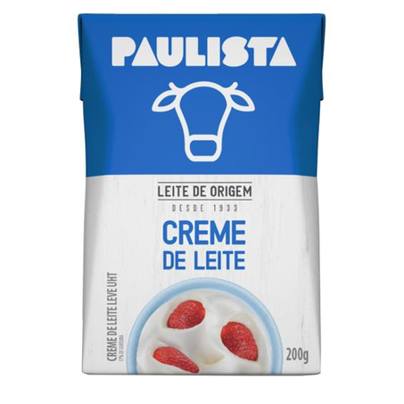 Creme de Leite Paulista Caixa 200g
