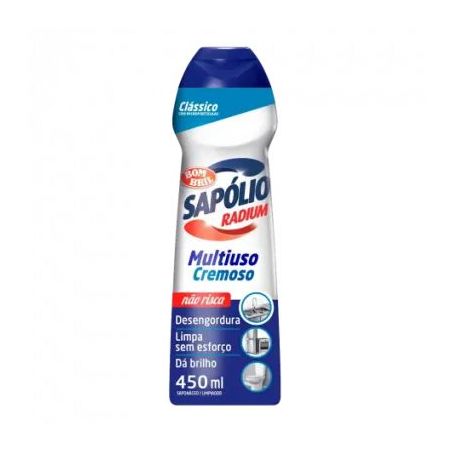 Saponáceo Cremoso Sapólio Radium Clássico Frasco 450ml