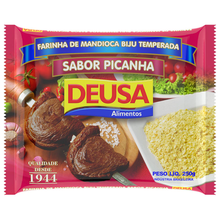 Farinha de mandioca temperada deusa biju picanha 250g
