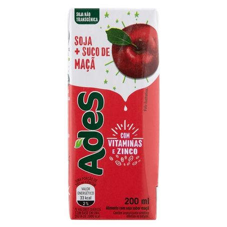 Suco ades soja + maca 200ml