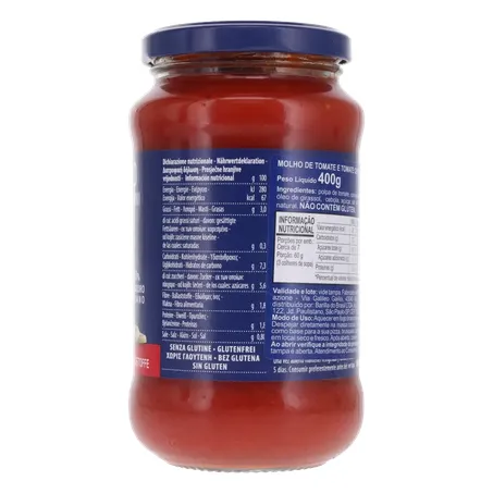 MOLHO TOMATE BARILLA POMODORO E DATTERINI 400G 360-12