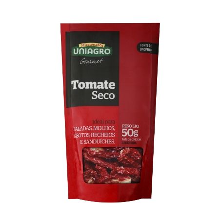 Tomate Seco Gourmet Selecionados Uniagro Sachê 50gr
