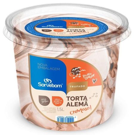 Sorvete sorvebom 1.5l torta alema