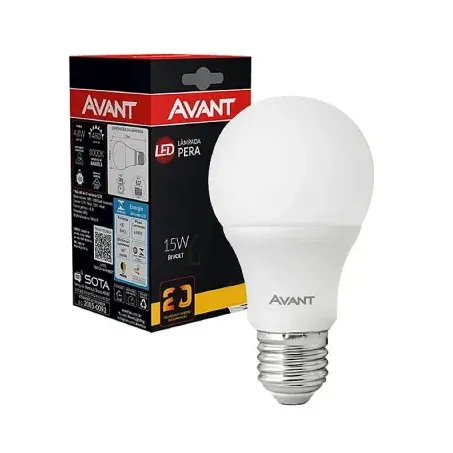 Lampada Led Avant Bivolt 15w Branca 6500k