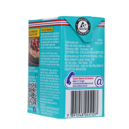 Chantilly oetker uht 200g decor festa 360-24