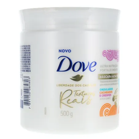 Máscara de Tratamento Texturas Reais Ondulados, Cacheados e Crespos Azeite de Oliva Dove 500G 360-31