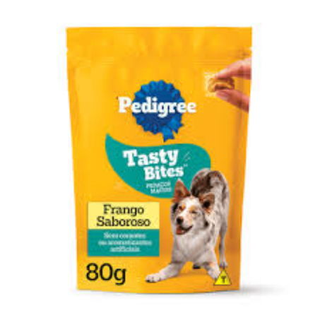 Racao petiscos caes pedigree 80g frango