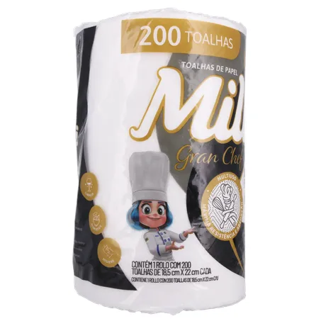 Papel Toalha Gran Chef Mili 200 Folhas 360-32