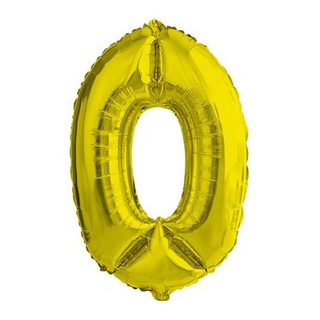BALAO METALIZADO ALEGRIA&FESTA 40 CM Nº0 DOURADO  