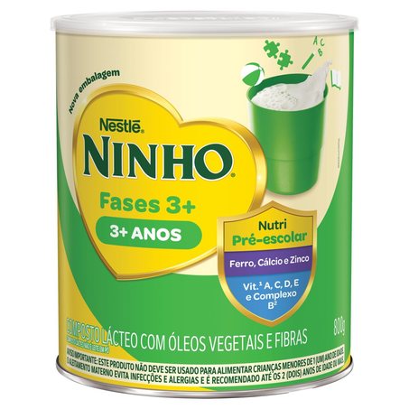 Composto Lácteo Ninho 800g - Fases 3+ - Lata